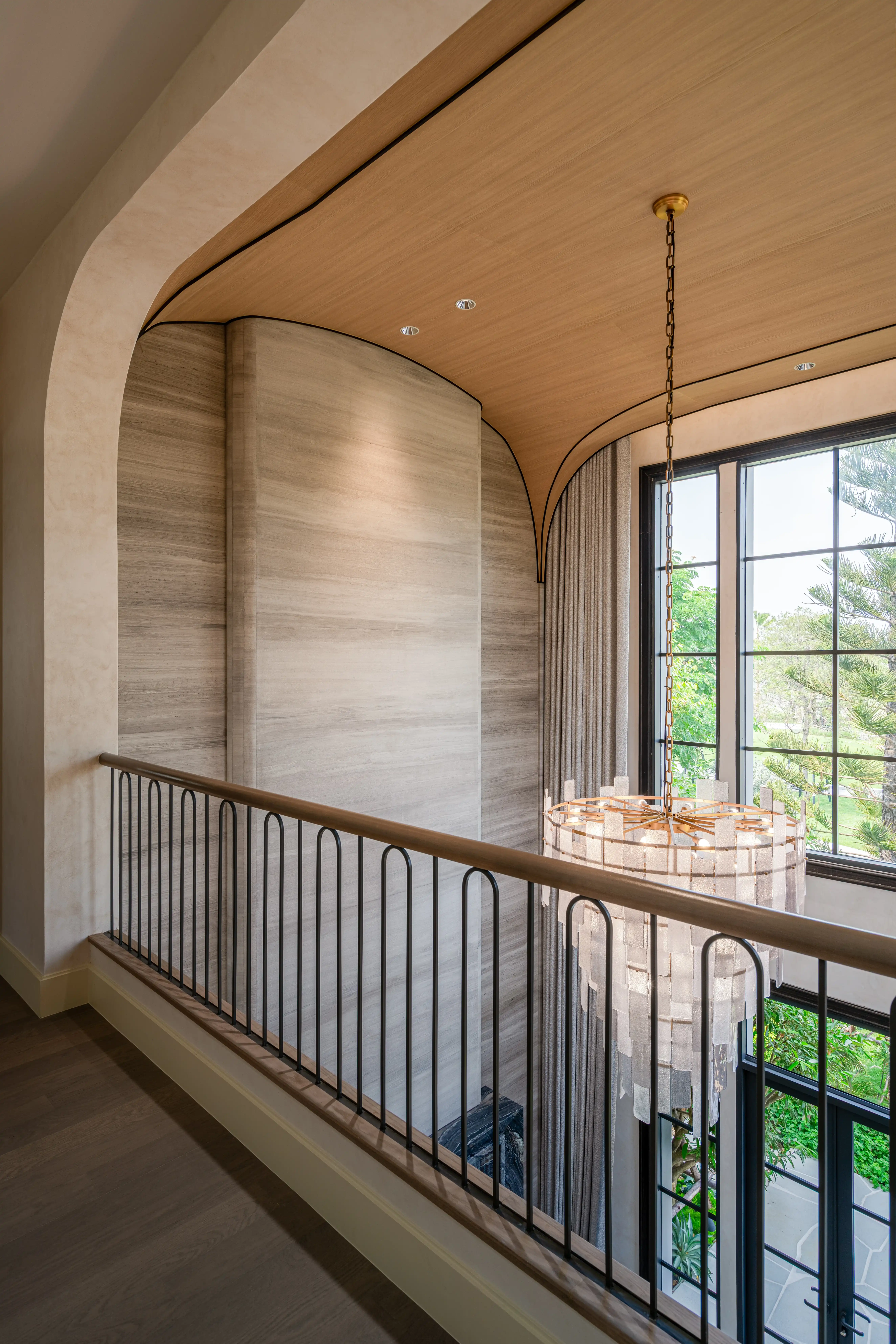 Mezzanine Walkway & Arch Ceiling