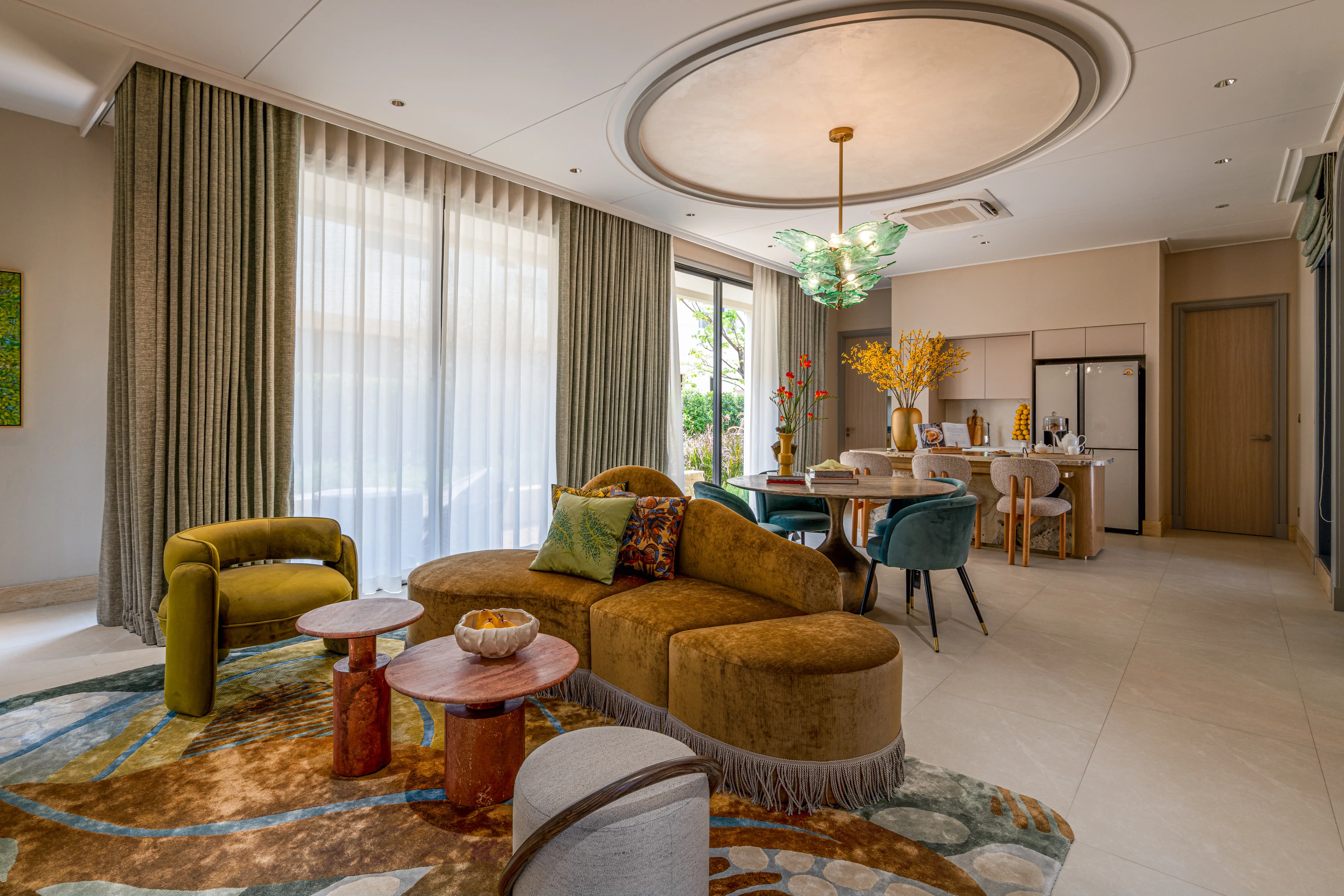 LIVING AND DINING AREA